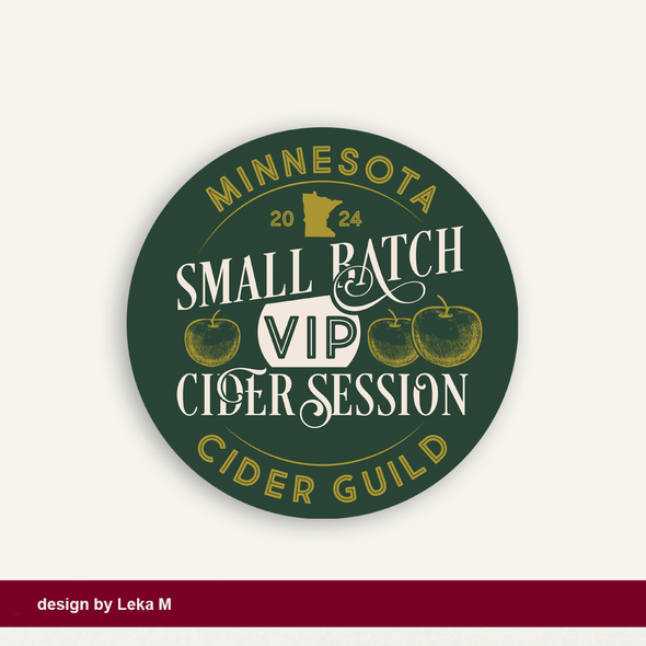 Apple logo with the title 'Minnesota Cider Guild'