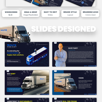 Powerpoint Transportation Technology Pitch Deck