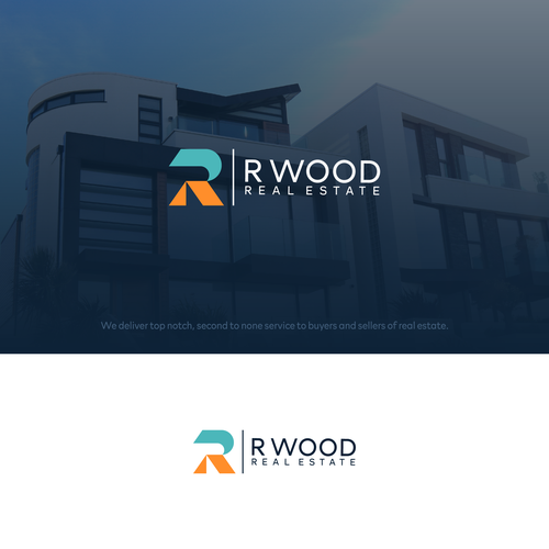 Land design with the title 'R or RW logo for RWOOD'