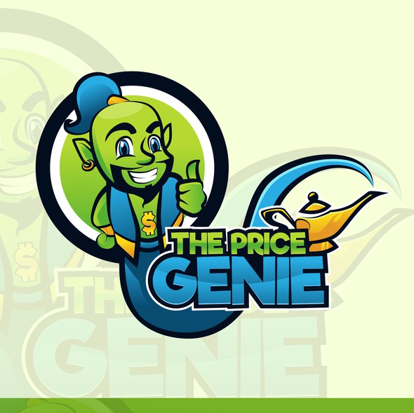 Genie logo with the title 'Creative Logo of Genie for Home Services Industry'