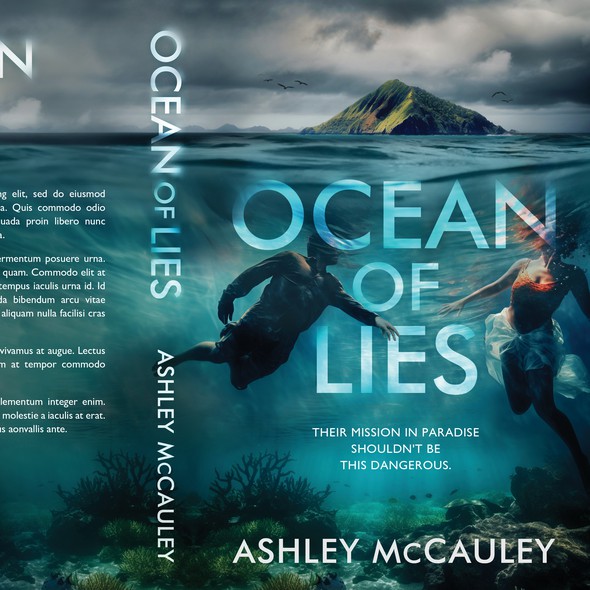 Ocean book cover with the title 'Ocean of Lies'