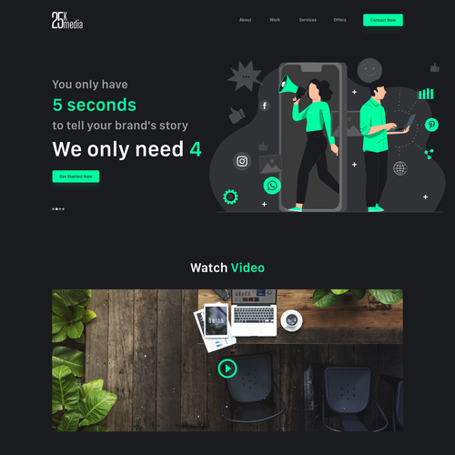 Fun website with the title '25kmedia'