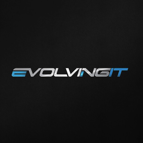 Metallic design with the title 'EvolvingIT'