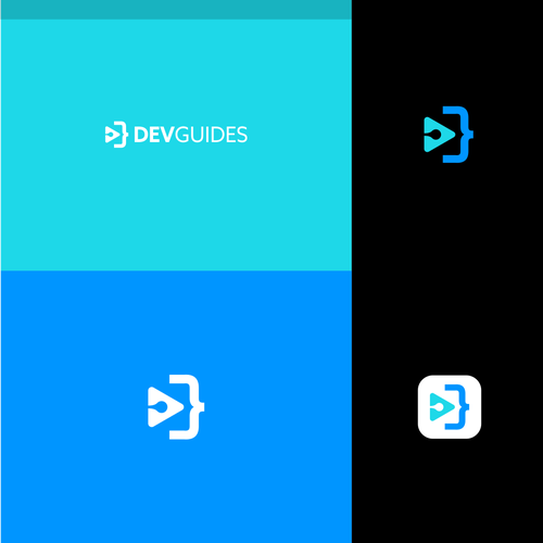 Video production logo with the title 'concept : code symbol,play button'