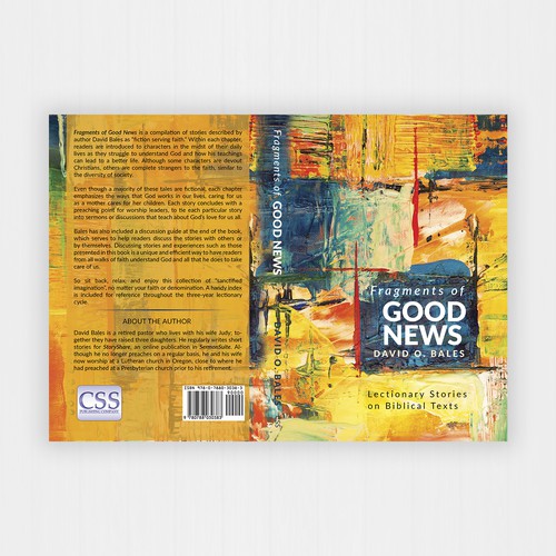 Aesthetic book cover with the title 'Fragments of Good News'
