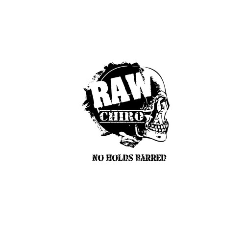 Raw design with the title 'Logo for  a Chiroptractic Podcast'