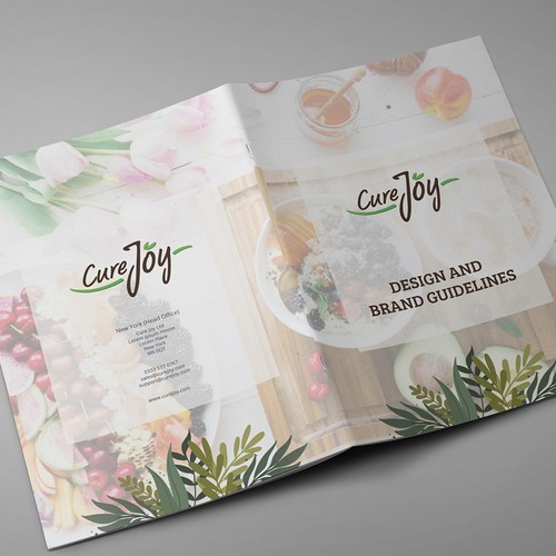 Typography brand with the title 'Nutrition and health branding.'