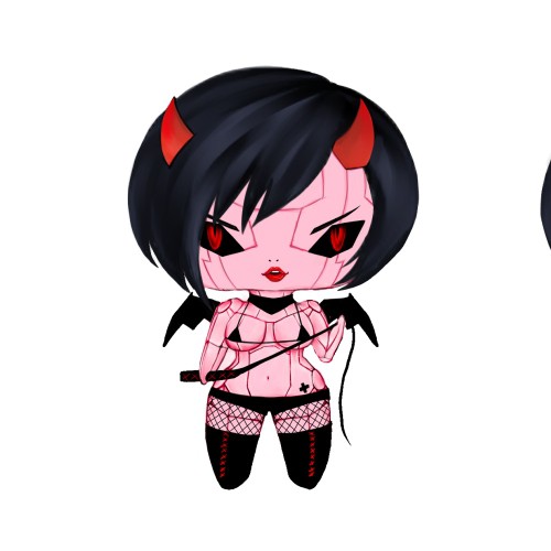 Toy artwork with the title '"EroBotz" Japanese Consumer Fashion Toy Brand'