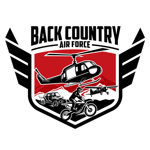 Plane logo with the title 'Outdoor Sport Logo'