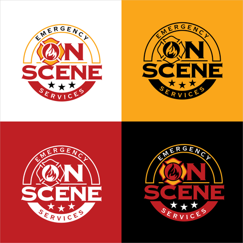 Emergency design with the title 'On Scene Emergency Services'
