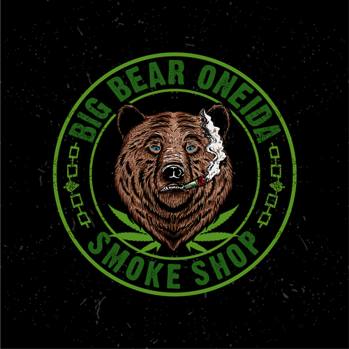 Smoke logo with the title 'Vintage design Big Bear Smoke Shop'