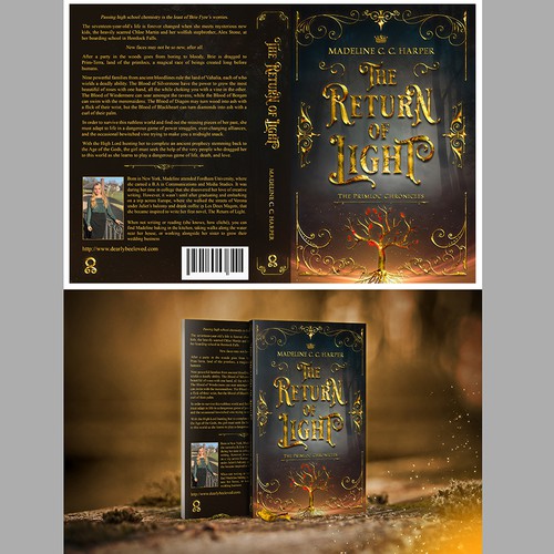 Fantasy design with the title 'Design an epic cover for an epic fantasy.'