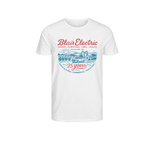 Agriculture t-shirt with the title 'Blair Electric - 25 Years'