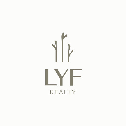Elements of nature logo with the title 'LYF'