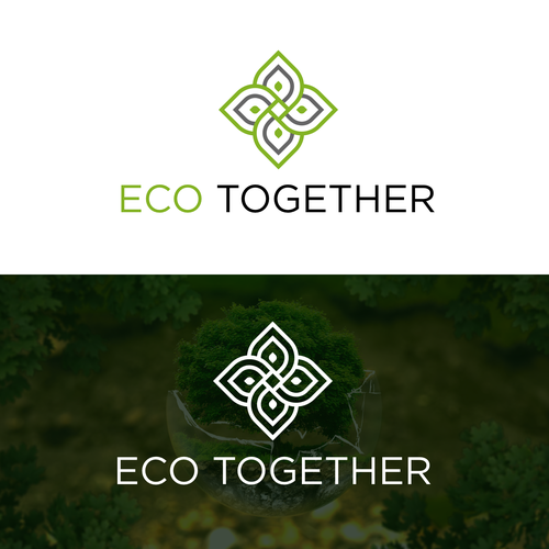 Ecological brand with the title 'Eco together logo'