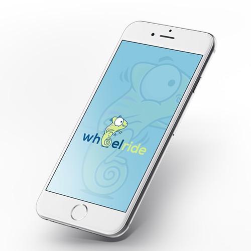 Chameleon logo with the title 'wheelride'