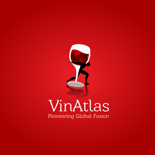 Atlas design with the title 'Wine logo'