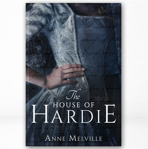 Historical romance book cover with the title 'The House of Hardie - Historical Fiction Cover '