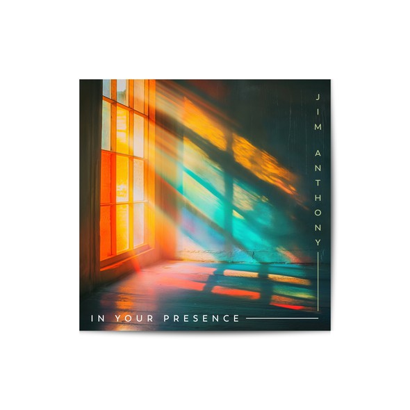 Reflection design with the title 'Jim Anthony – In Your Presence'