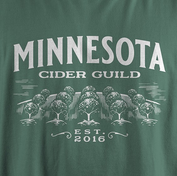 Fruit t-shirt with the title 'Minnesota Cider Guild'