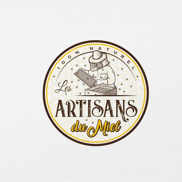 Bee Logo Brand Ir / Wood Burning Beekeeper Iconcustom Branding