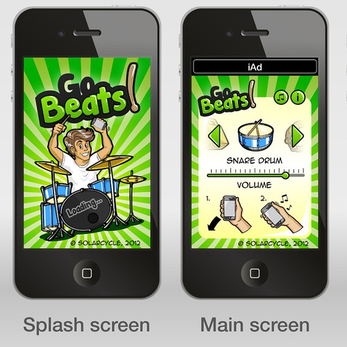 Instrument design with the title 'Mobile instrument app design'