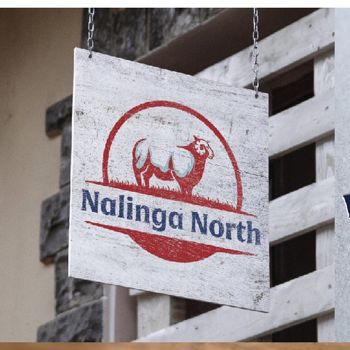 Farm animal logo with the title 'logo design for nalinga north'