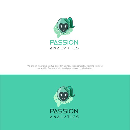 Sci-fi logo with the title 'Passion Analytics'