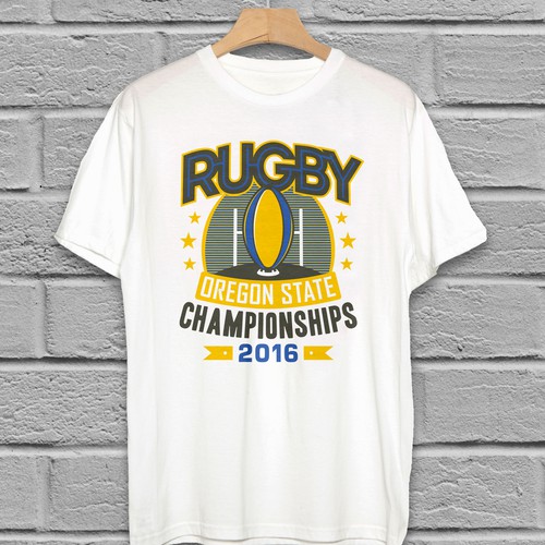 Rugby design with the title 'Rugby Championships'