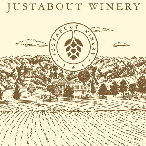 Nature label with the title 'wine label'