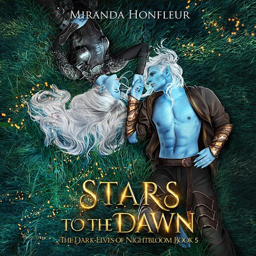Fantasy book cover with the title 'Stars to the Dawn'
