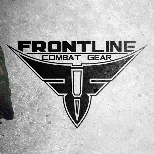 Army design with the title 'Logo design for Front Line Combat Gear'