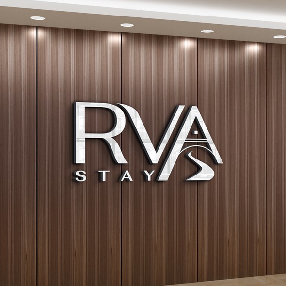 Bridge logo with the title 'logo design for RVA Stay'