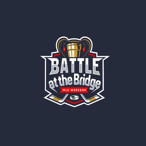 Battle design with the title 'Battle at the bridge'