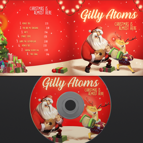 CD cover design with the title 'Christmas'