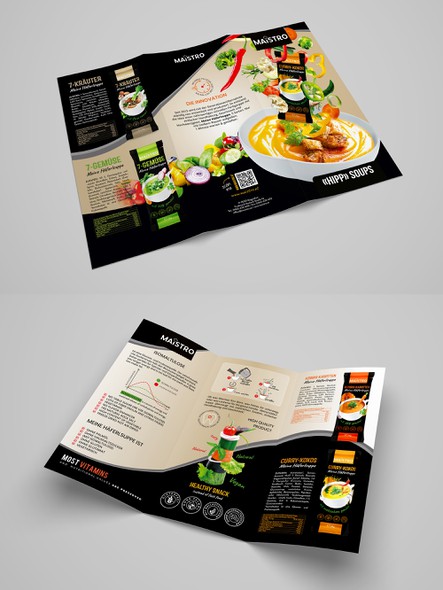Manual design with the title 'Brochure design'