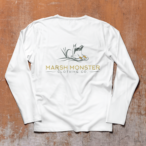 Comic logo with the title 'Marsh Monster'