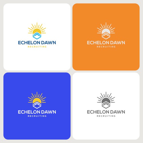 Recruitment logo with the title 'Logo concept design for Echelon Dawn'