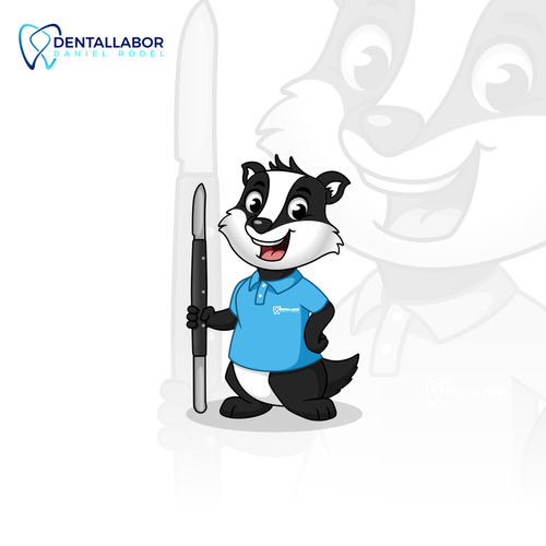 Medical artwork with the title 'Mascot Design for Maskottchen für Dentallabor'