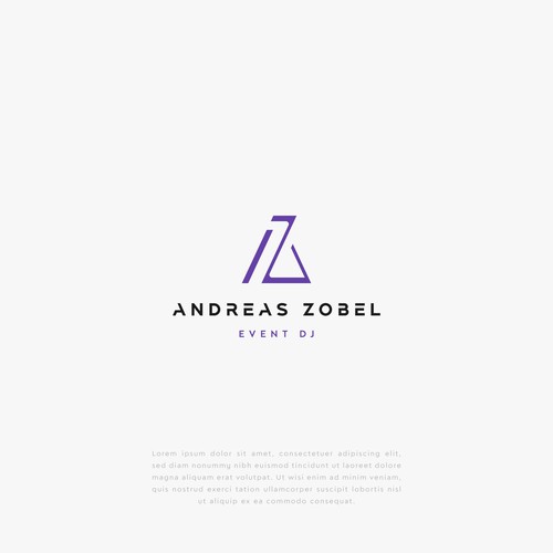 DJ design with the title 'Logo for "DJ Andreas Zobel"'