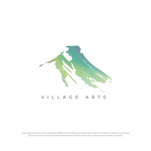 Artist logo with the title 'Village Arts Logo'