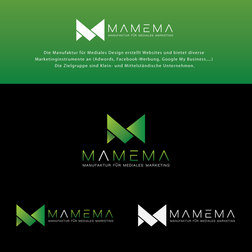 Manufacturing design with the title 'The Winning Design : Mamema | Online-Marketing-Agentur sucht ein Logo'