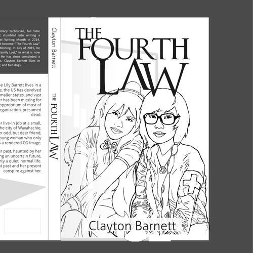 Friendship design with the title 'Novel cover concept about friendship.'