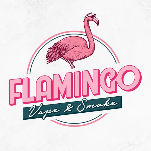 Flamingo logo with the title 'Flamingo Vape & Smoke'