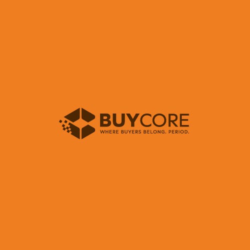 Pixel logo with the title 'Where buyers belong. Period.'