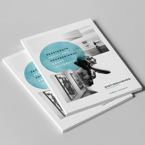 Classy design with the title 'Fine Art and Collectibles Insurance Brochure'