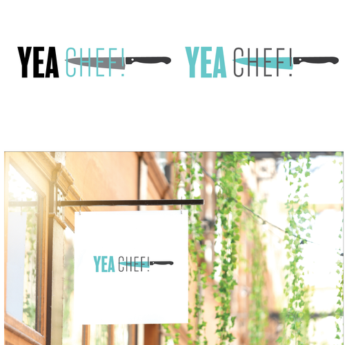 Spatula logo with the title 'Chefs ware company logo'