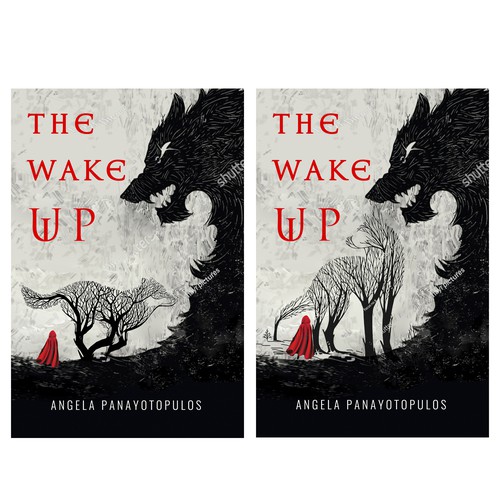 Wolf book cover with the title 'The wake up'