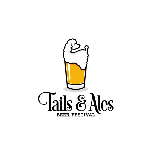 Charity logo with the title 'Dog & Beer Festival'