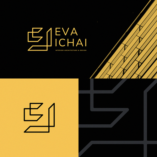 Architect logo with the title 'Logo design proposal for Eva Ichai'